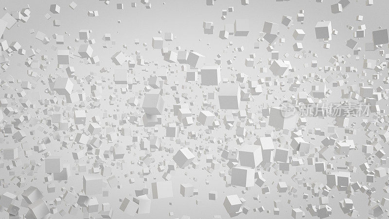 Abstract background of many cubes